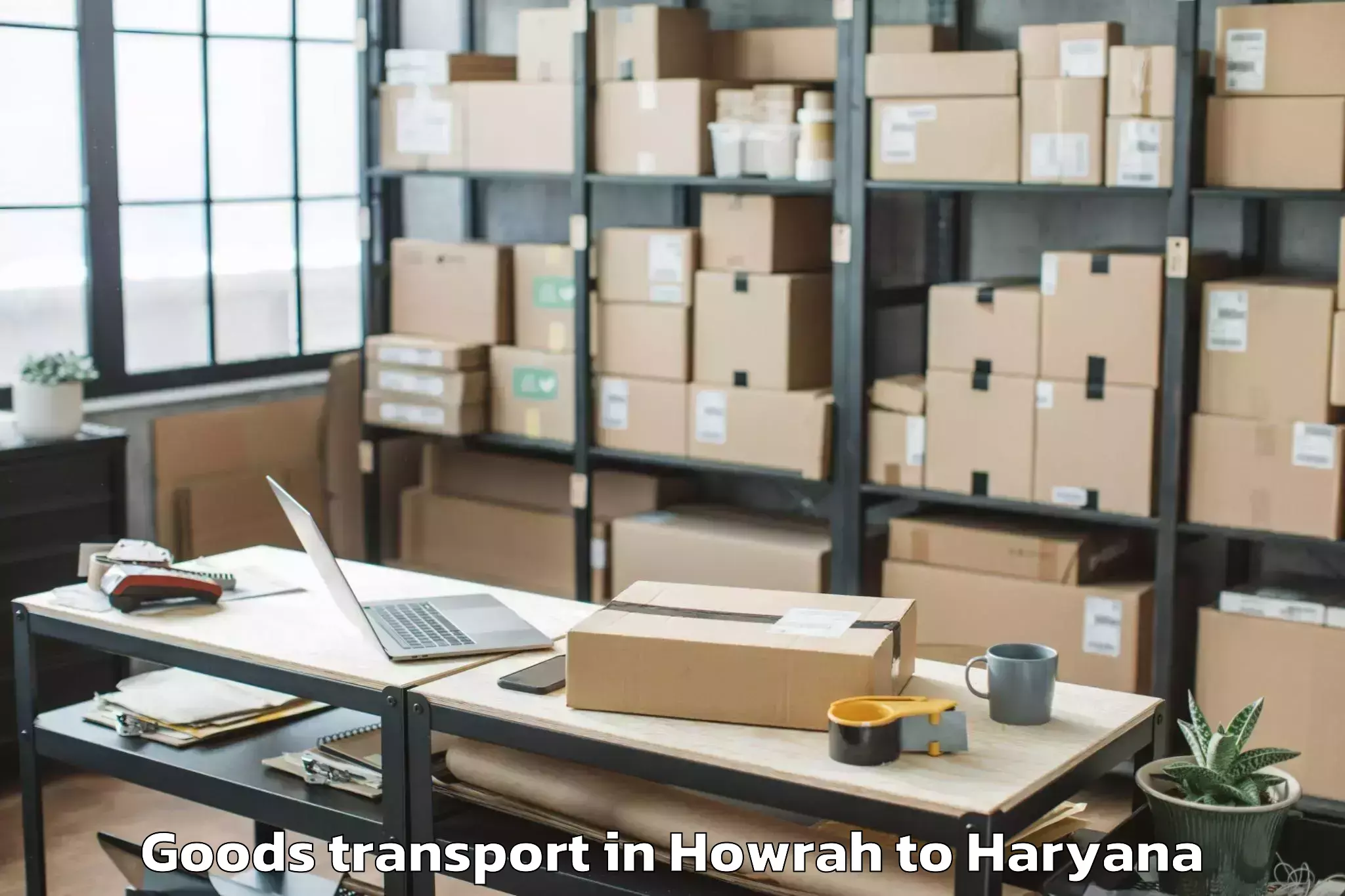 Book Howrah to Thanesar Goods Transport Online